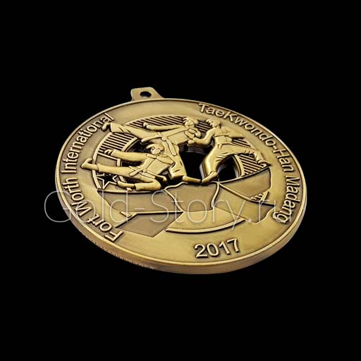 Объемная бронзовая медаль по тхэквондо