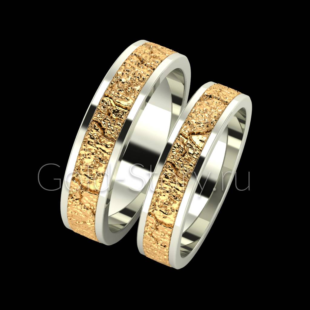 Женское кольцо со вставкой в виде жидкого металла