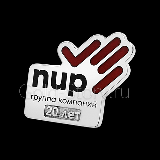 Значок «nup 20 лет»