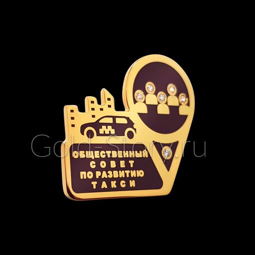 Значок «Общественный совет по развитию такси»