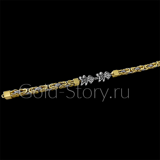 Золотой браслет для женщин «Византия» - детали